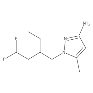 1-(2-ethyl-4,4-difluorobutyl)-5-methyl-1H-pyrazol-3-amine Structure