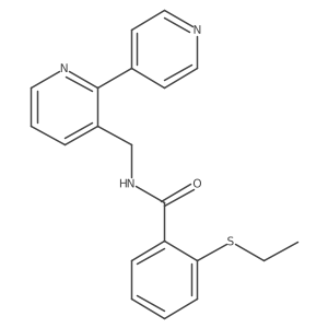 N-([2,4'-bipyridin]-3-ylmethyl)-2-(ethylthio)benzamide Structure