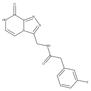 2-(3-fluorophenyl)-N-((8-hydroxy-[1,2,4]triazolo[4,3-a]pyrazin-3-yl)methyl)acetamide Structure
