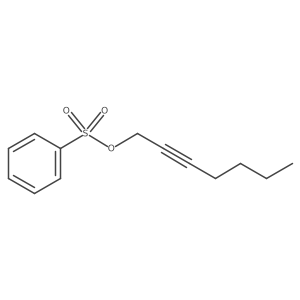 2-Heptyn-1-ol, 1-benzenesulfonate Structure