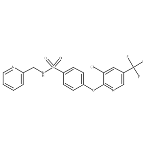 4-{[3-chloro-5-(trifluoromethyl)pyridin-2-yl]oxy}-N-[(pyridin-2-yl)methyl]benzene-1-sulfonamide Structure