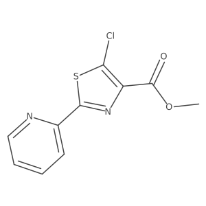 5-Chloro-2-(2-pyridinyl)-4-thiazolecarboxylic acid methyl ester Structure