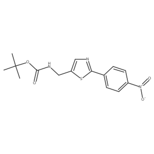 Tert-butyl ((2-(4-nitrophenyl)thiazol-5-yl)methyl)carbamate Structure