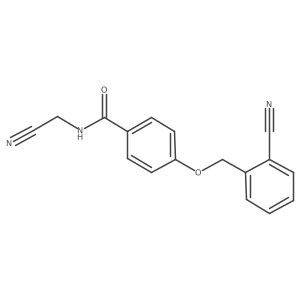 N-(cyanomethyl)-4-[(2-cyanophenyl)methoxy]benzamide结构式