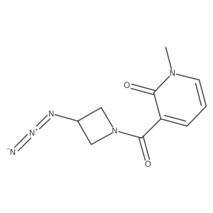 3-(3-azidoazetidine-1-carbonyl)-1-methylpyridin-2(1H)-one Structure