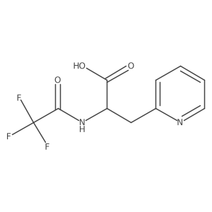 3-(Pyridin-2-yl)-2-(trifluoroacetamido)propanoic acid结构式