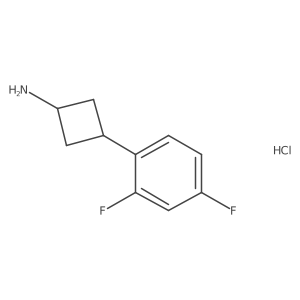 (1R,3r)-3-(2,4-difluorophenyl)cyclobutan-1-amine hydrochloride Structure