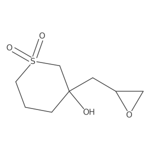3-Hydroxy-3-[(oxiran-2-yl)methyl]-1lambda6-thiane-1,1-dione结构式