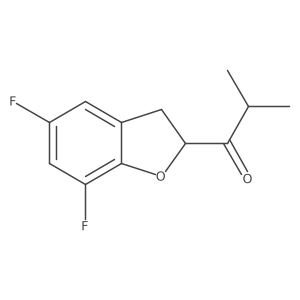 1-(5,7-Difluoro-2,3-dihydro-1-benzofuran-2-yl)-2-methylpropan-1-one结构式