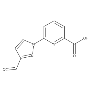 6-(3-formyl-1H-pyrazol-1-yl)pyridine-2-carboxylic acid Structure