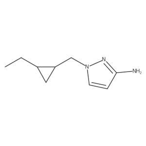 1-[(2-ethylcyclopropyl)methyl]-1H-pyrazol-3-amine结构式