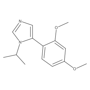 5-(2,4-dimethoxyphenyl)-1-(propan-2-yl)-1H-imidazole结构式