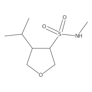 N-methyl-4-(propan-2-yl)oxolane-3-sulfonamide结构式