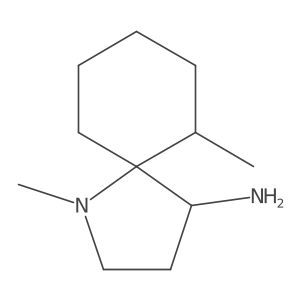 1,6-Dimethyl-1-azaspiro[4.5]decan-4-amine Structure