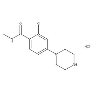 2-chloro-N-methyl-4-(piperazin-1-yl)benzamide hydrochloride Structure