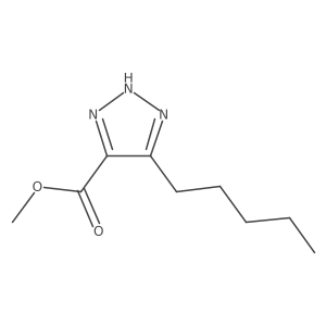 methyl 5-pentyl-1H-1,2,3-triazole-4-carboxylate Structure