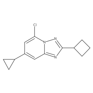 5-Chloro-2-cyclobutyl-7-cyclopropyl-[1,2,4]triazolo[1,5-a]pyridine结构式