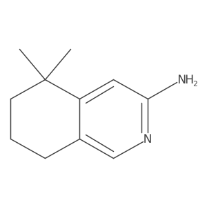5,5-Dimethyl-5,6,7,8-tetrahydroisoquinolin-3-amine Structure