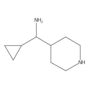 Cyclopropyl(piperidin-4-yl)methanamine结构式