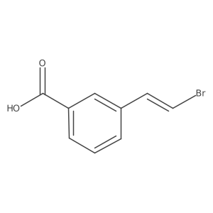 3-(2-Bromoethenyl)benzoic acid Structure