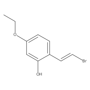 2-(2-Bromoethenyl)-5-ethoxyphenol结构式