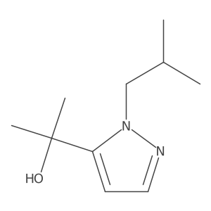 2-[1-(2-methylpropyl)-1H-pyrazol-5-yl]propan-2-ol结构式