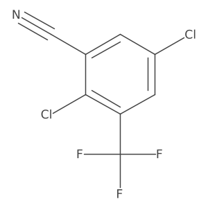 2,5-Dichloro-3-(trifluoromethyl)benzonitrile Structure