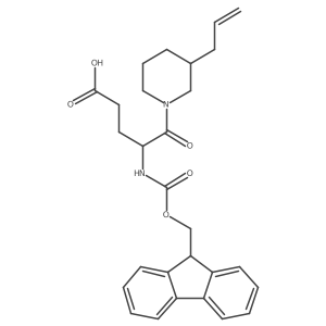 4-({[(9H-fluoren-9-yl)methoxy]carbonyl}amino)-5-oxo-5-[3-(prop-2-en-1-yl)piperidin-1-yl]pentanoic acid结构式