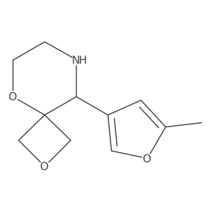 9-(5-Methylfuran-3-yl)-2,5-dioxa-8-azaspiro[3.5]nonane结构式