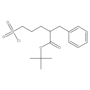 tert-butyl N-benzyl-N-[3-(chlorosulfonyl)propyl]carbamate Structure