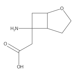 2-{6-Amino-2-oxabicyclo[3.2.0]heptan-6-yl}acetic acid结构式