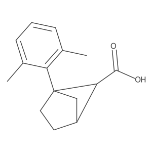 1-(2,6-Dimethylphenyl)bicyclo[2.1.1]hexane-5-carboxylic acid结构式