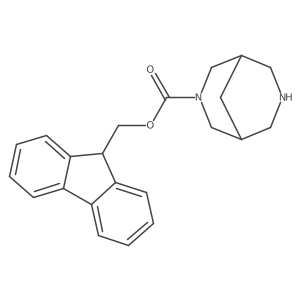 9H-fluoren-9-ylmethyl 3,7-diazabicyclo[3.3.1]nonane-3-carboxylate结构式