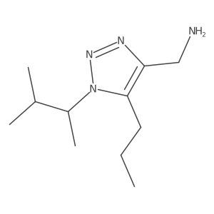 [1-(3-methylbutan-2-yl)-5-propyl-1H-1,2,3-triazol-4-yl]methanamine Structure
