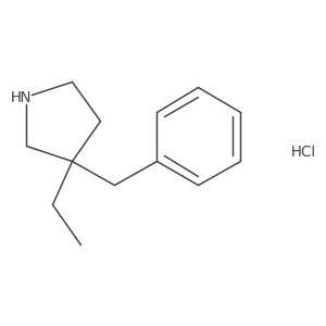 3-Benzyl-3-ethylpyrrolidine hydrochloride Structure