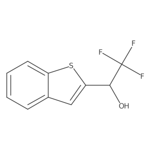 (1R)-1-(1-benzothiophen-2-yl)-2,2,2-trifluoroethan-1-ol Structure