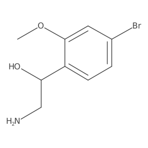 (1S)-2-amino-1-(4-bromo-2-methoxyphenyl)ethan-1-ol Structure