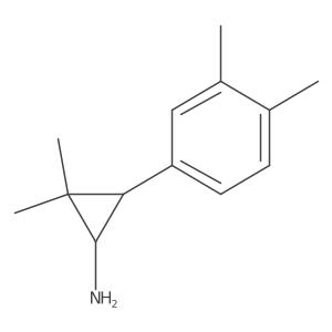 rac-(1R,3S)-3-(3,4-dimethylphenyl)-2,2-dimethylcyclopropan-1-amine Structure
