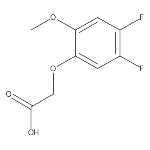 2-(4,5-Difluoro-2-methoxyphenoxy)acetic acid Structure