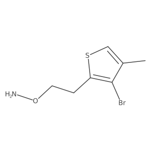 O-[2-(3-bromo-4-methylthiophen-2-yl)ethyl]hydroxylamine Structure