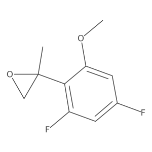 2-(2,4-Difluoro-6-methoxyphenyl)-2-methyloxirane Structure