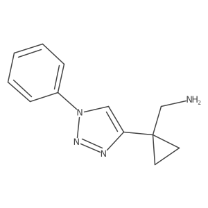 [1-(1-phenyl-1H-1,2,3-triazol-4-yl)cyclopropyl]methanamine Structure