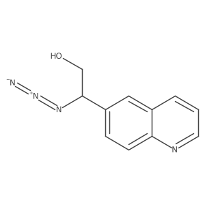 2-Azido-2-(quinolin-6-yl)ethan-1-ol Structure