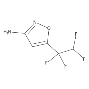 5-(1,1,2,2-Tetrafluoroethyl)-1,2-oxazol-3-amine Structure