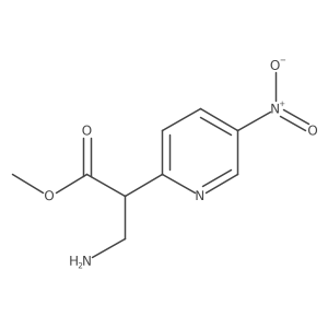 Methyl 3-amino-2-(5-nitropyridin-2-yl)propanoate Structure