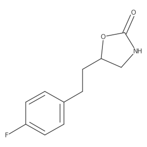 5-[2-(4-Fluorophenyl)ethyl]-1,3-oxazolidin-2-one结构式