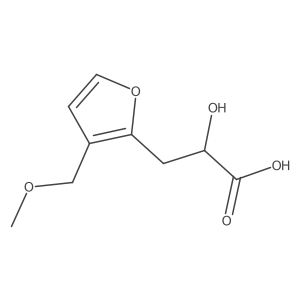 2-Hydroxy-3-[3-(methoxymethyl)furan-2-yl]propanoic acid Structure