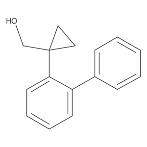 [1-(2-Phenylphenyl)cyclopropyl]methanol结构式