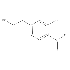 5-(2-Bromoethyl)-2-nitrophenol Structure