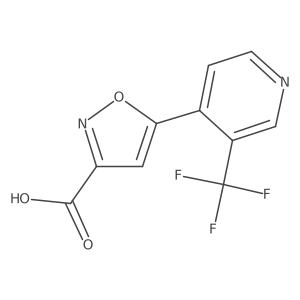 5-[3-(Trifluoromethyl)pyridin-4-yl]-1,2-oxazole-3-carboxylic acid结构式